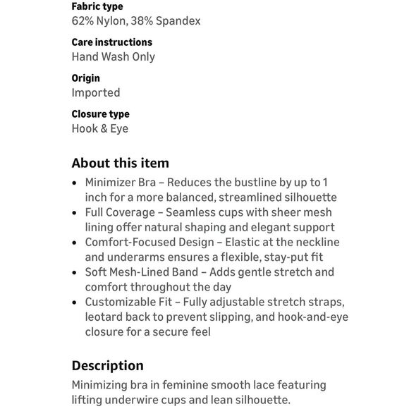 Wacoal dark teal Visual Effects Minimizer bra STYLE 857210 size 40D - Picture 5 of 12